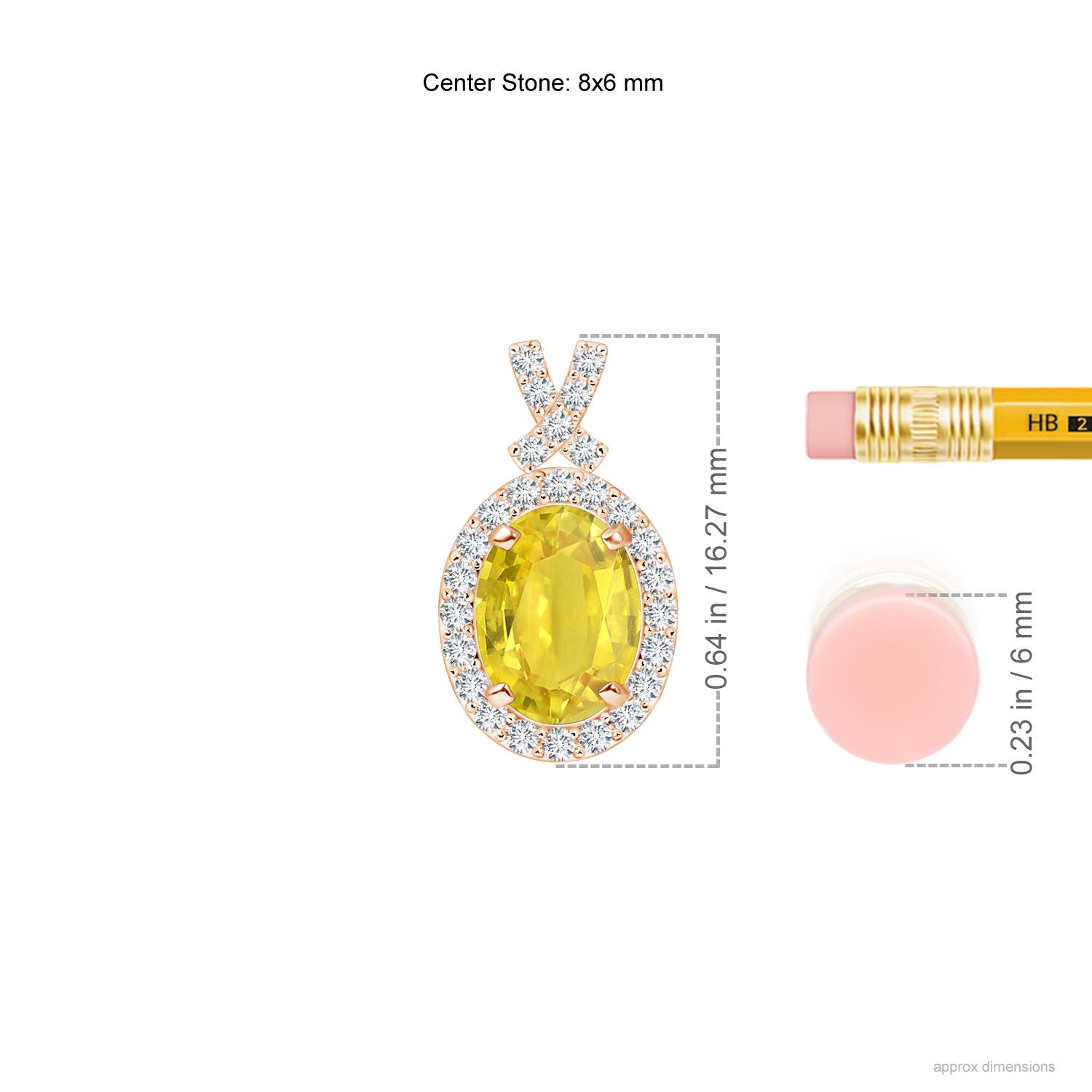 AA - Yellow Sapphire / 1.78 CT / 14 KT Rose Gold