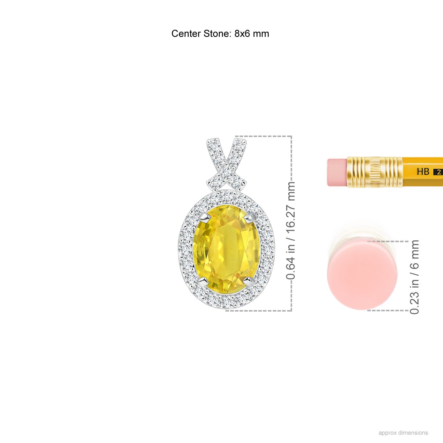 AA - Yellow Sapphire / 1.78 CT / 14 KT White Gold