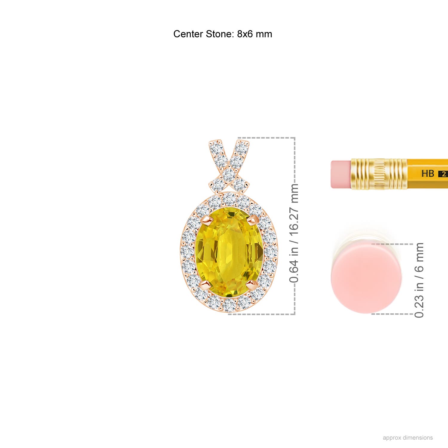 AAA - Yellow Sapphire / 1.78 CT / 14 KT Rose Gold