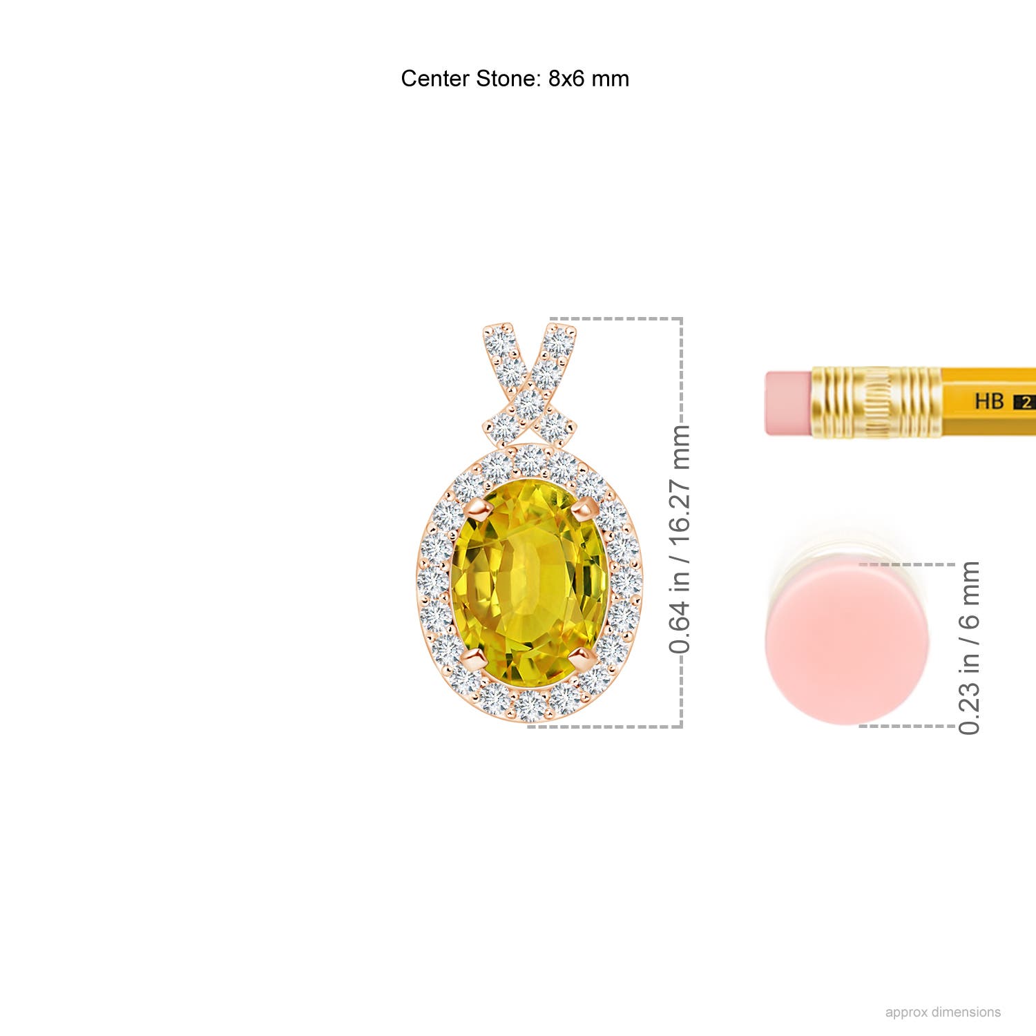 AAAA - Yellow Sapphire / 1.78 CT / 14 KT Rose Gold