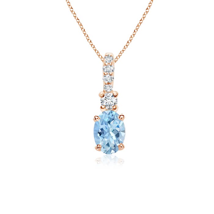 AAA - Aquamarine / 0.46 CT / 14 KT Rose Gold