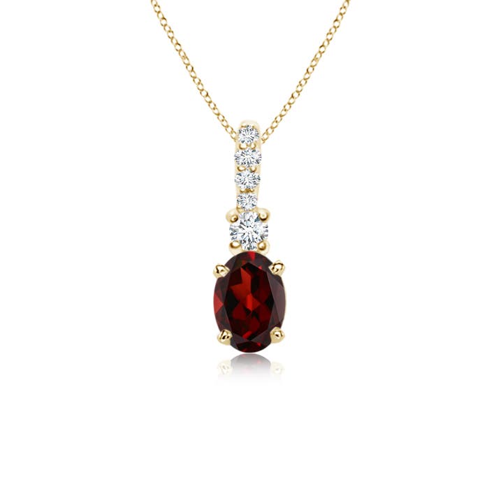 AAA - Garnet / 0.61 CT / 14 KT Yellow Gold