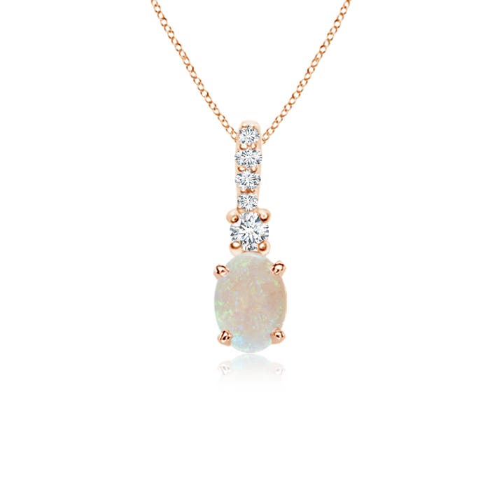 AA - Opal / 0.34 CT / 14 KT Rose Gold