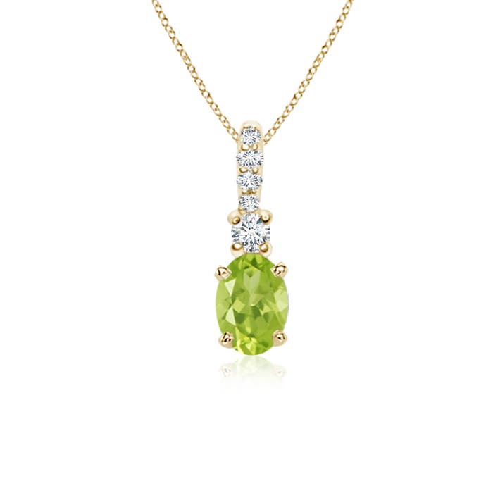 AA - Peridot / 0.54 CT / 14 KT Yellow Gold