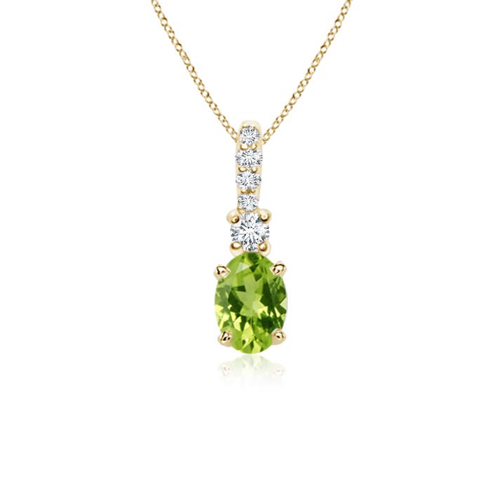 AAA - Peridot / 0.54 CT / 14 KT Yellow Gold