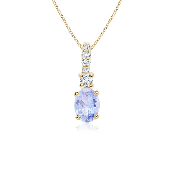 A - Tanzanite / 0.51 CT / 14 KT Yellow Gold