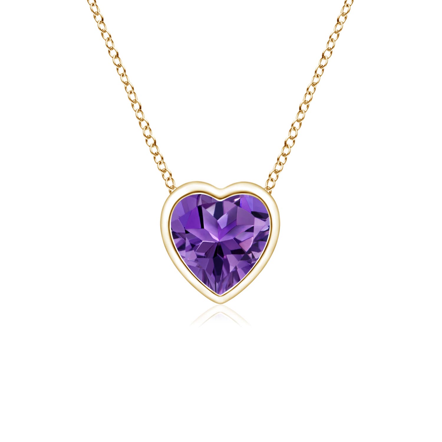 AAAA - Amethyst / 0.2 CT / 14 KT Yellow Gold