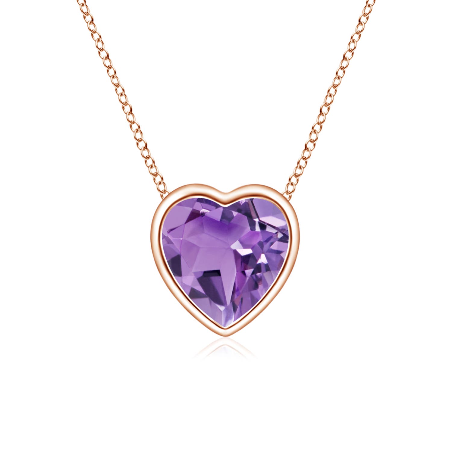 A - Amethyst / 0.35 CT / 14 KT Rose Gold