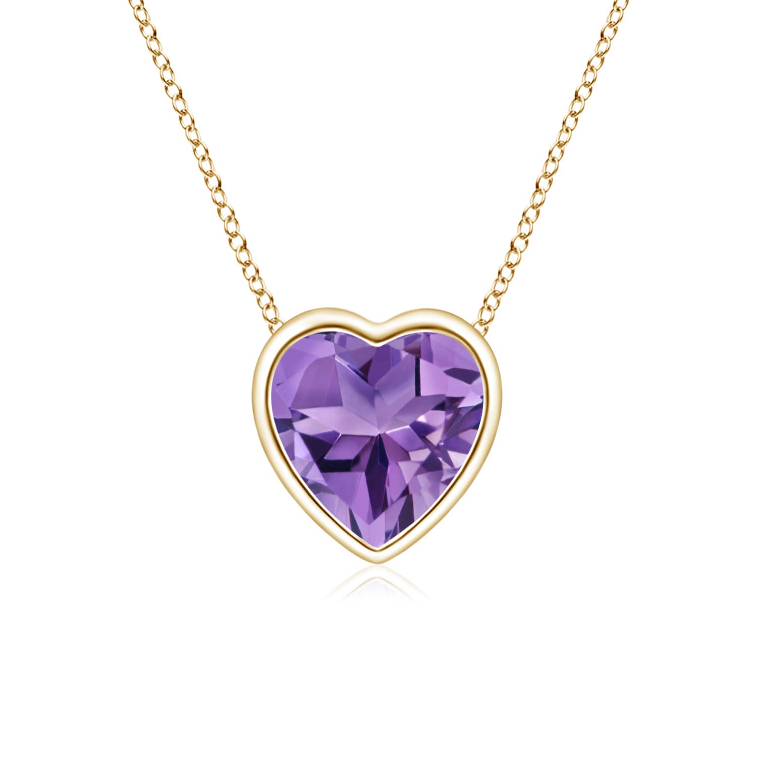 AA - Amethyst / 0.35 CT / 14 KT Yellow Gold