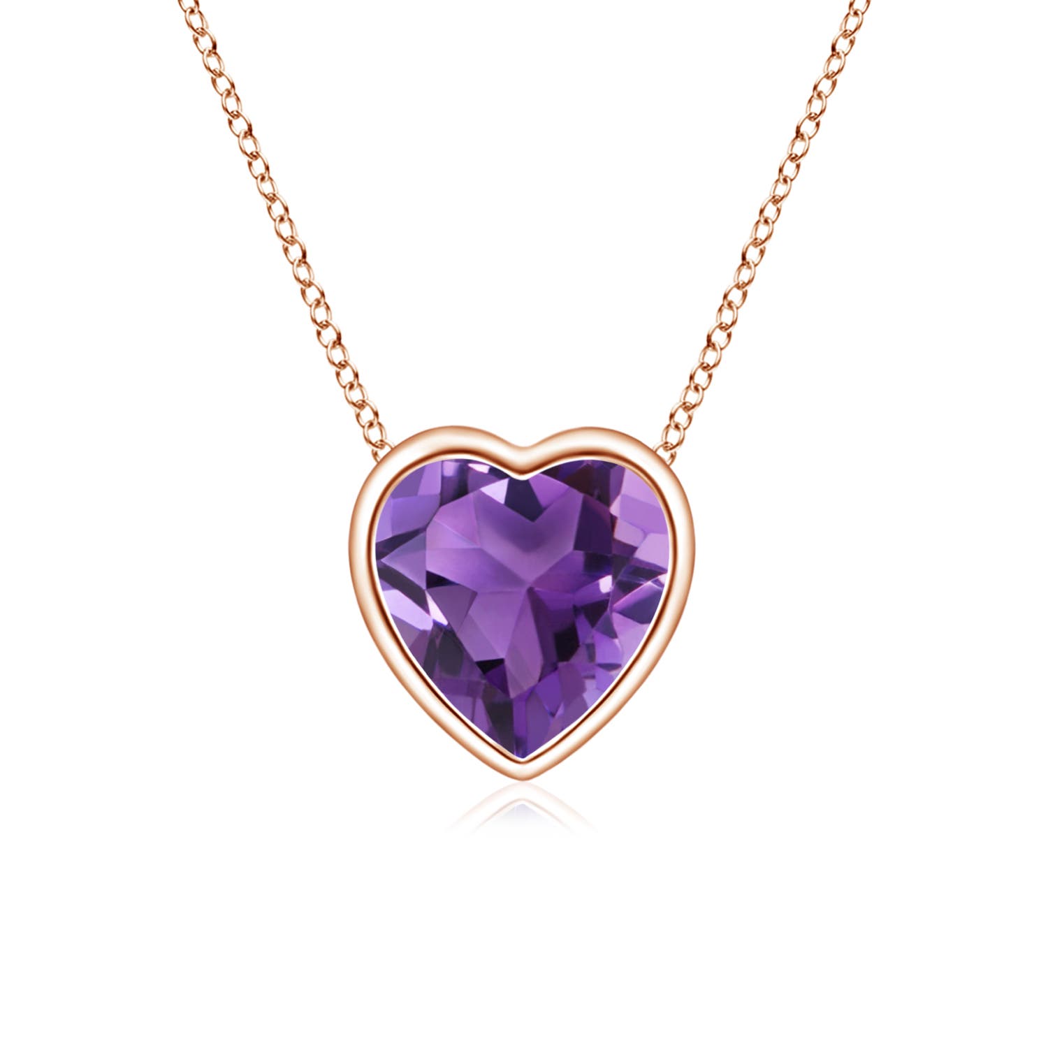 AAA - Amethyst / 0.35 CT / 14 KT Rose Gold