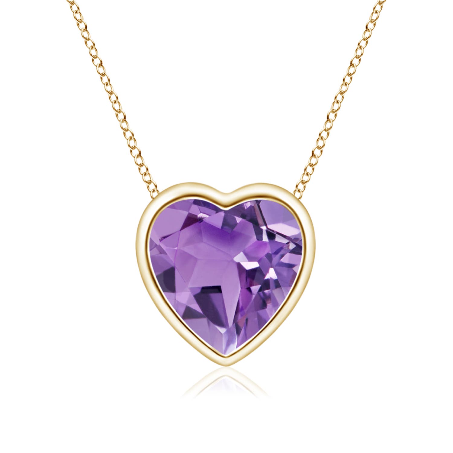 A - Amethyst / 0.7 CT / 14 KT Yellow Gold