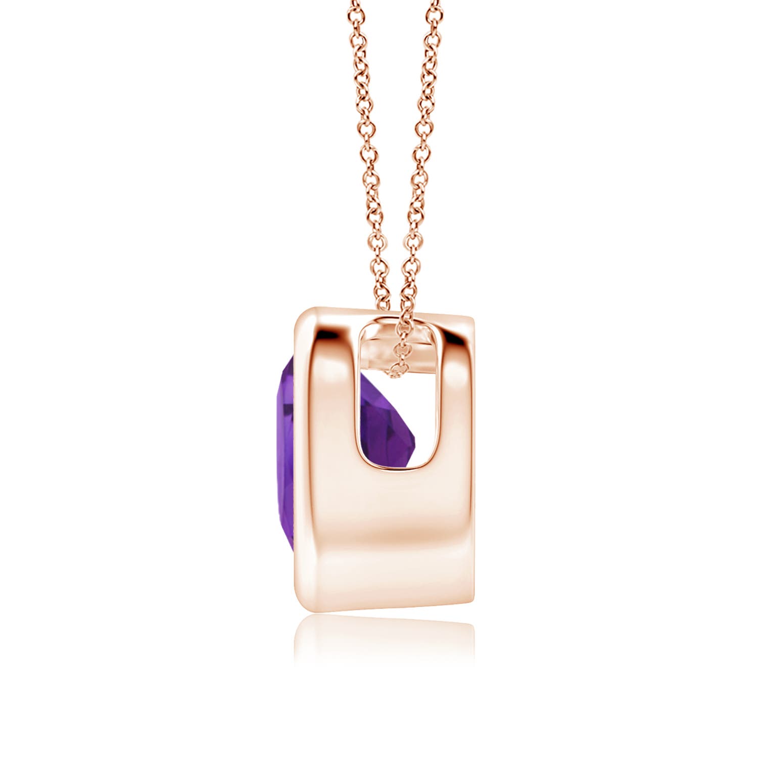 AAA - Amethyst / 0.7 CT / 14 KT Rose Gold