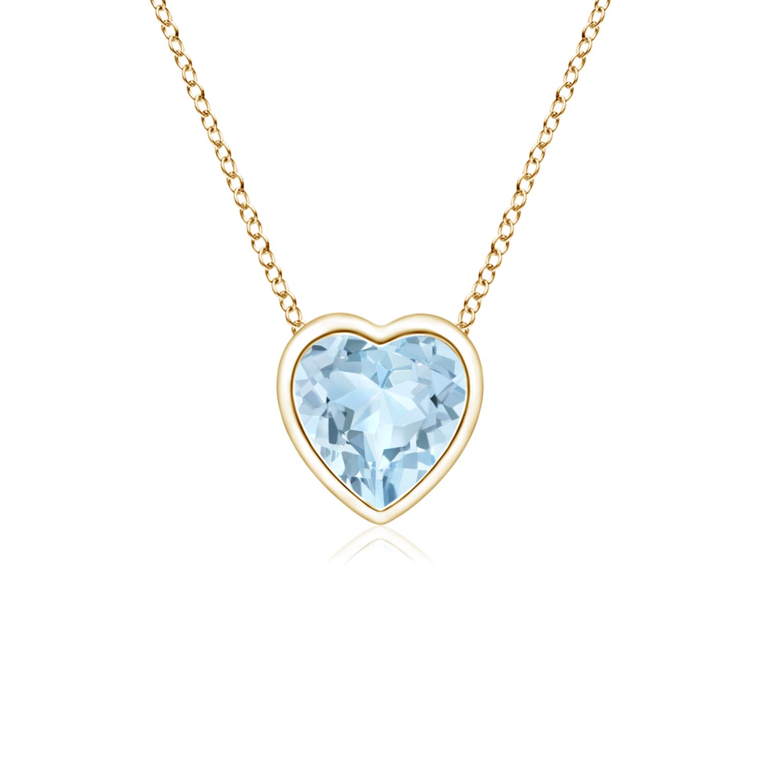 AA - Aquamarine / 0.2 CT / 14 KT Yellow Gold