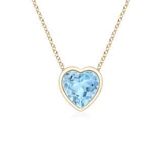 Heart AAA Aquamarine