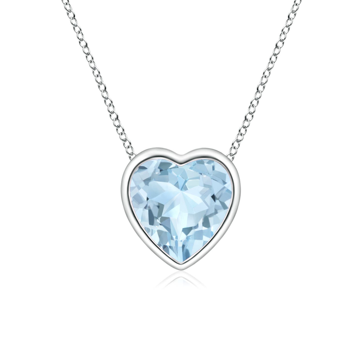 AA - Aquamarine / 0.35 CT / 14 KT White Gold