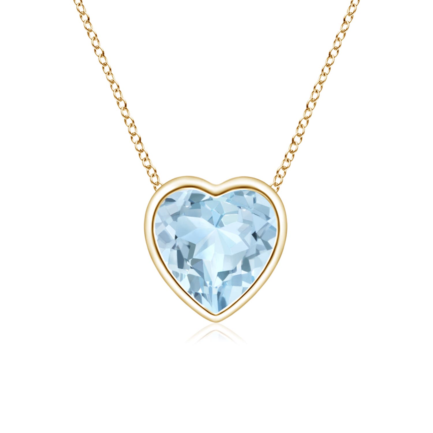 AA - Aquamarine / 0.35 CT / 14 KT Yellow Gold