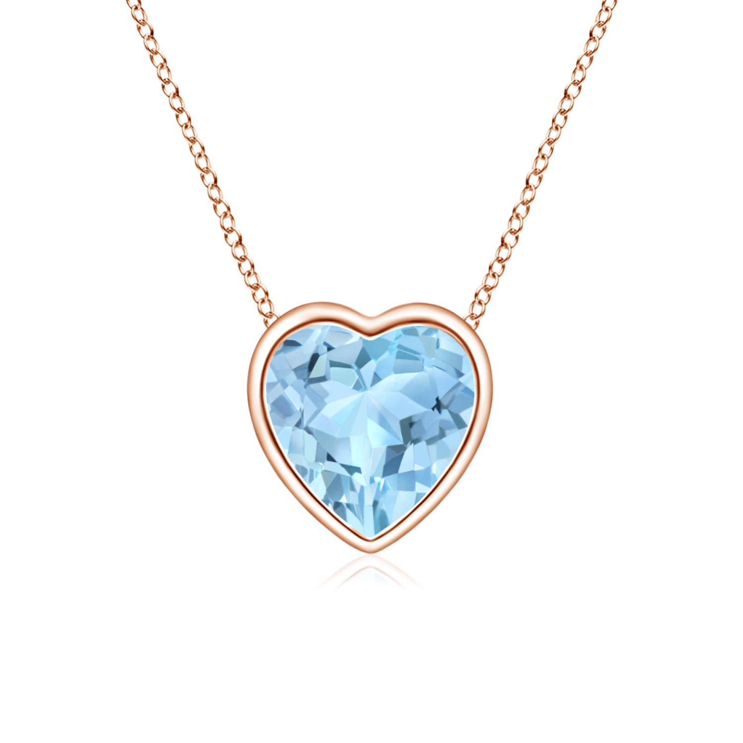 AAA - Aquamarine / 0.35 CT / 14 KT Rose Gold