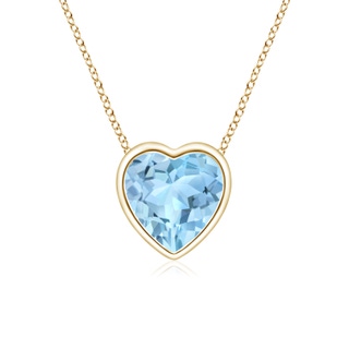 Heart AAA Aquamarine