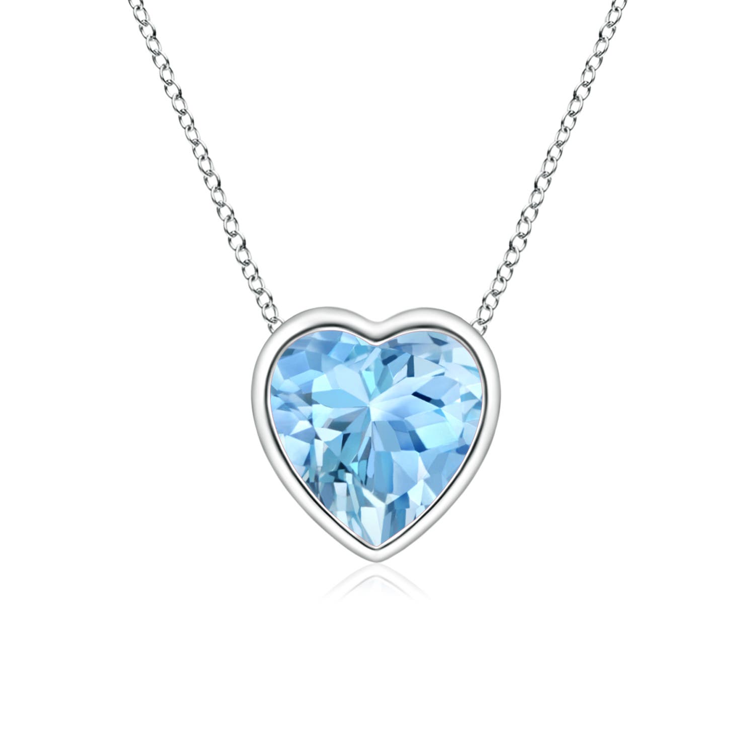 AAAA - Aquamarine / 0.35 CT / 14 KT White Gold