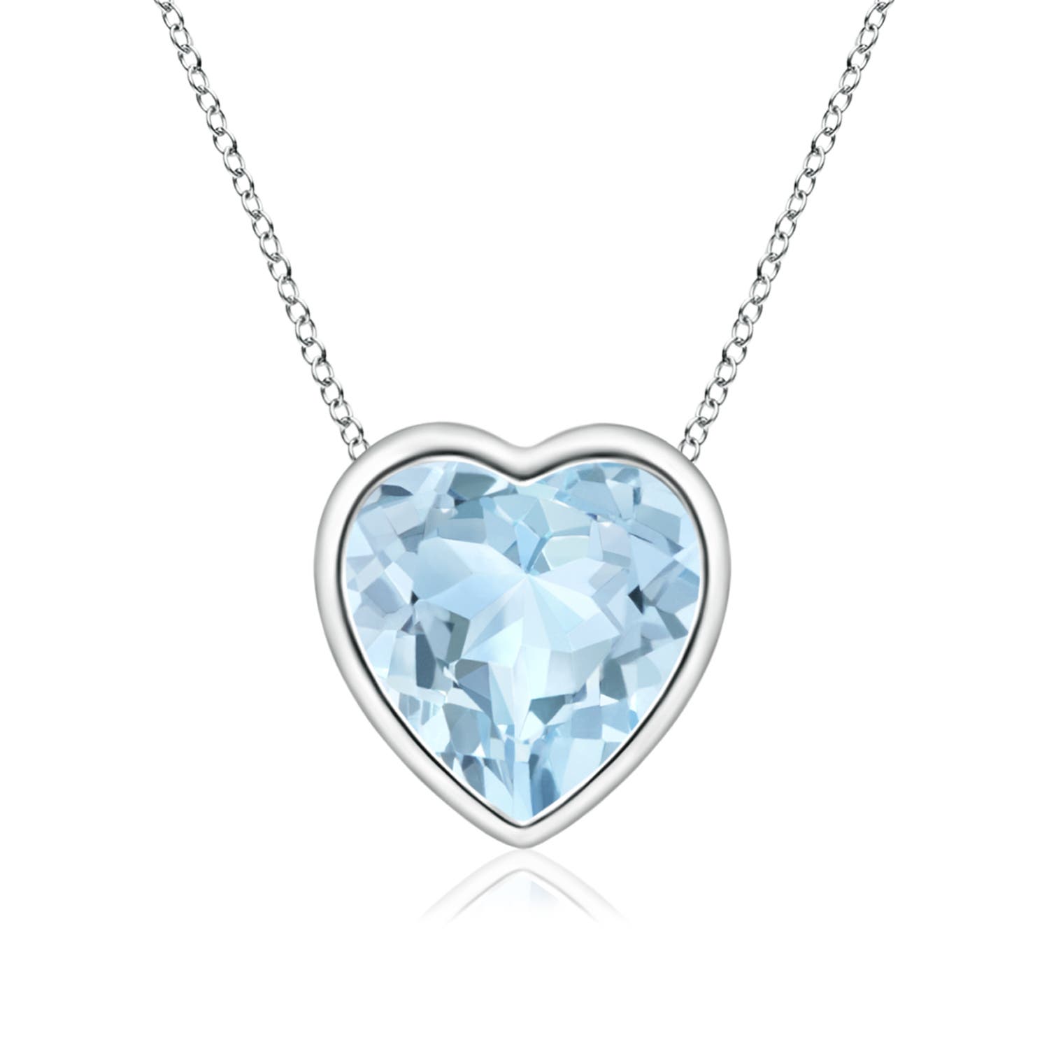 AA - Aquamarine / 0.7 CT / 14 KT White Gold