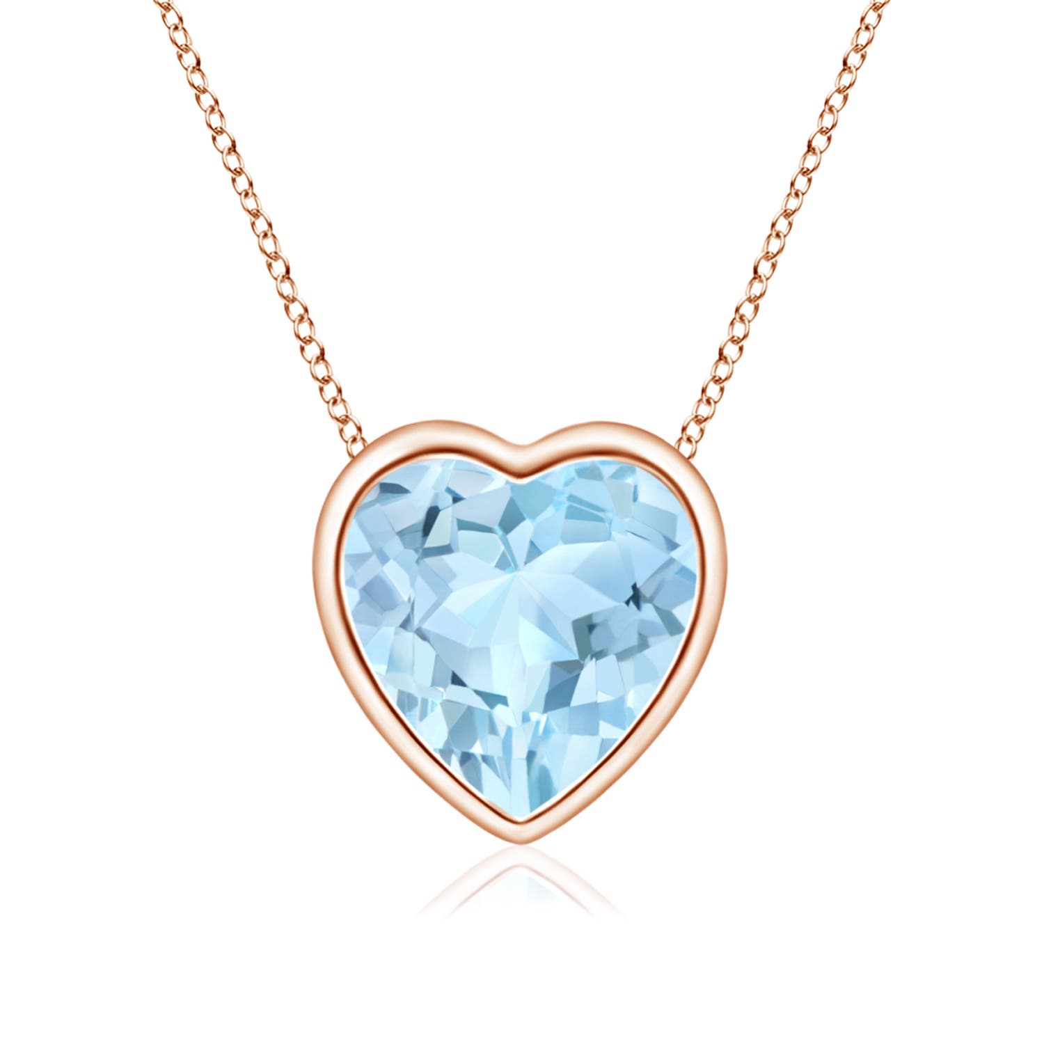 AAA - Aquamarine / 0.7 CT / 14 KT Rose Gold