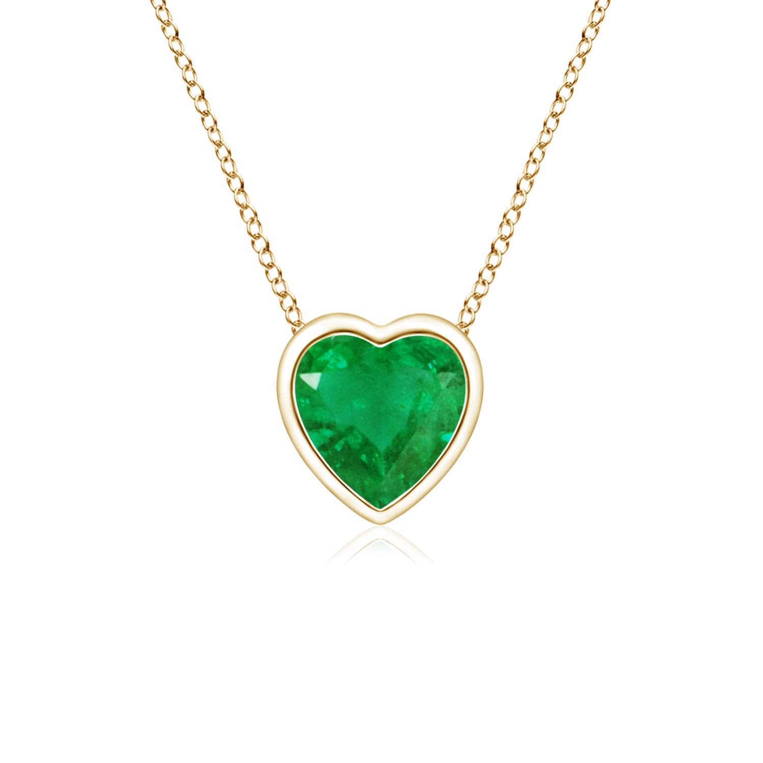 AA - Emerald / 0.2 CT / 14 KT Yellow Gold