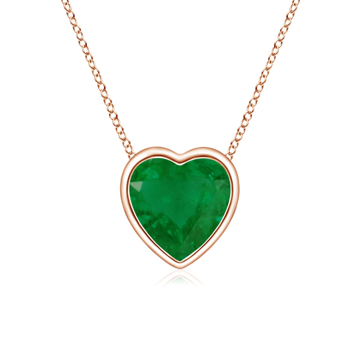 A - Emerald / 0.4 CT / 14 KT Rose Gold