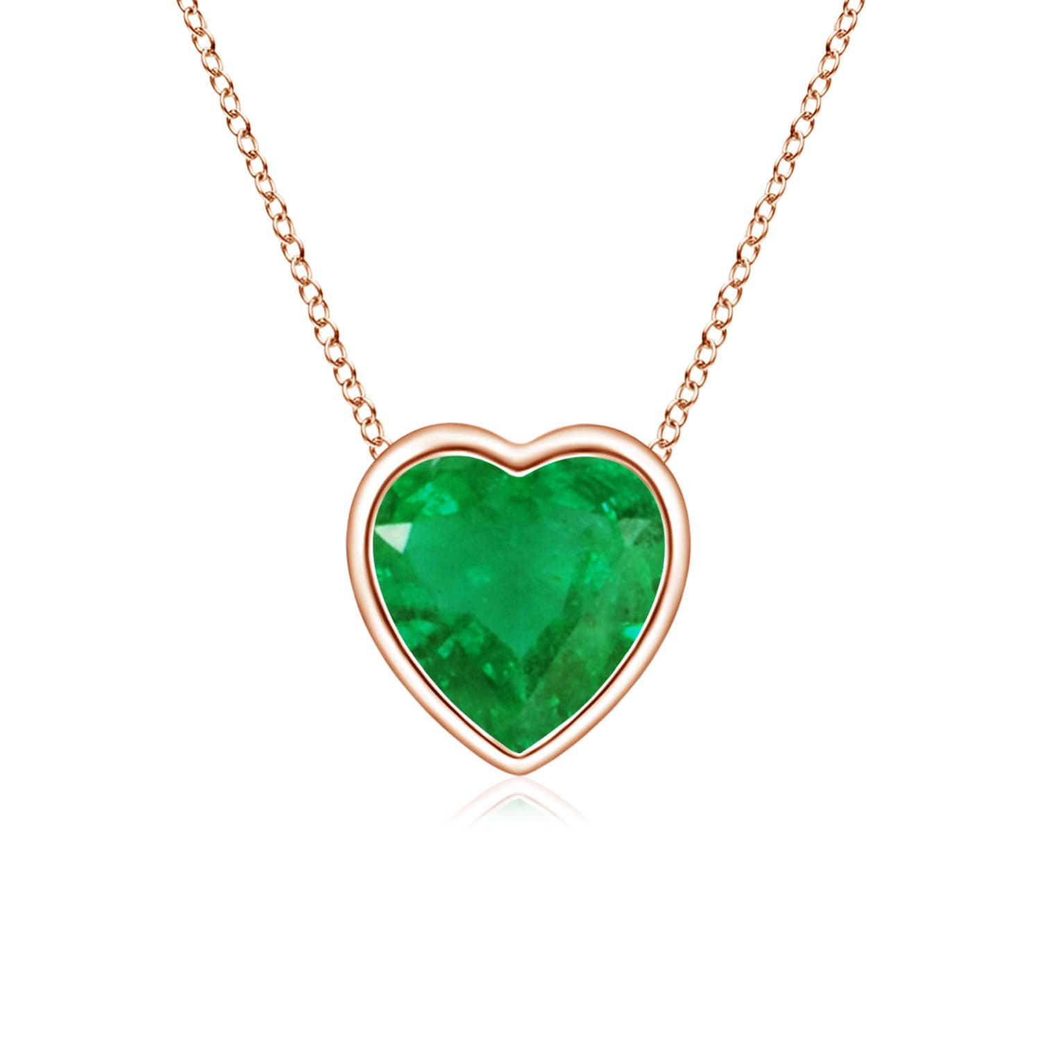 AA - Emerald / 0.4 CT / 14 KT Rose Gold