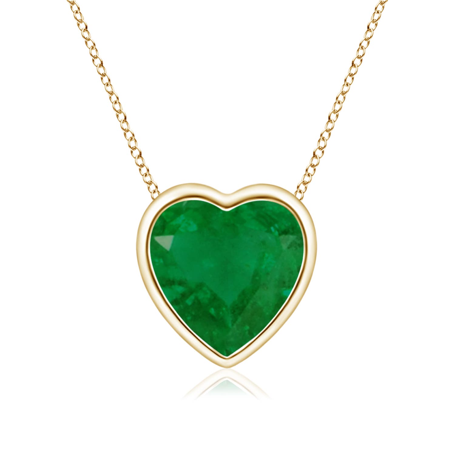 A - Emerald / 0.6 CT / 14 KT Yellow Gold