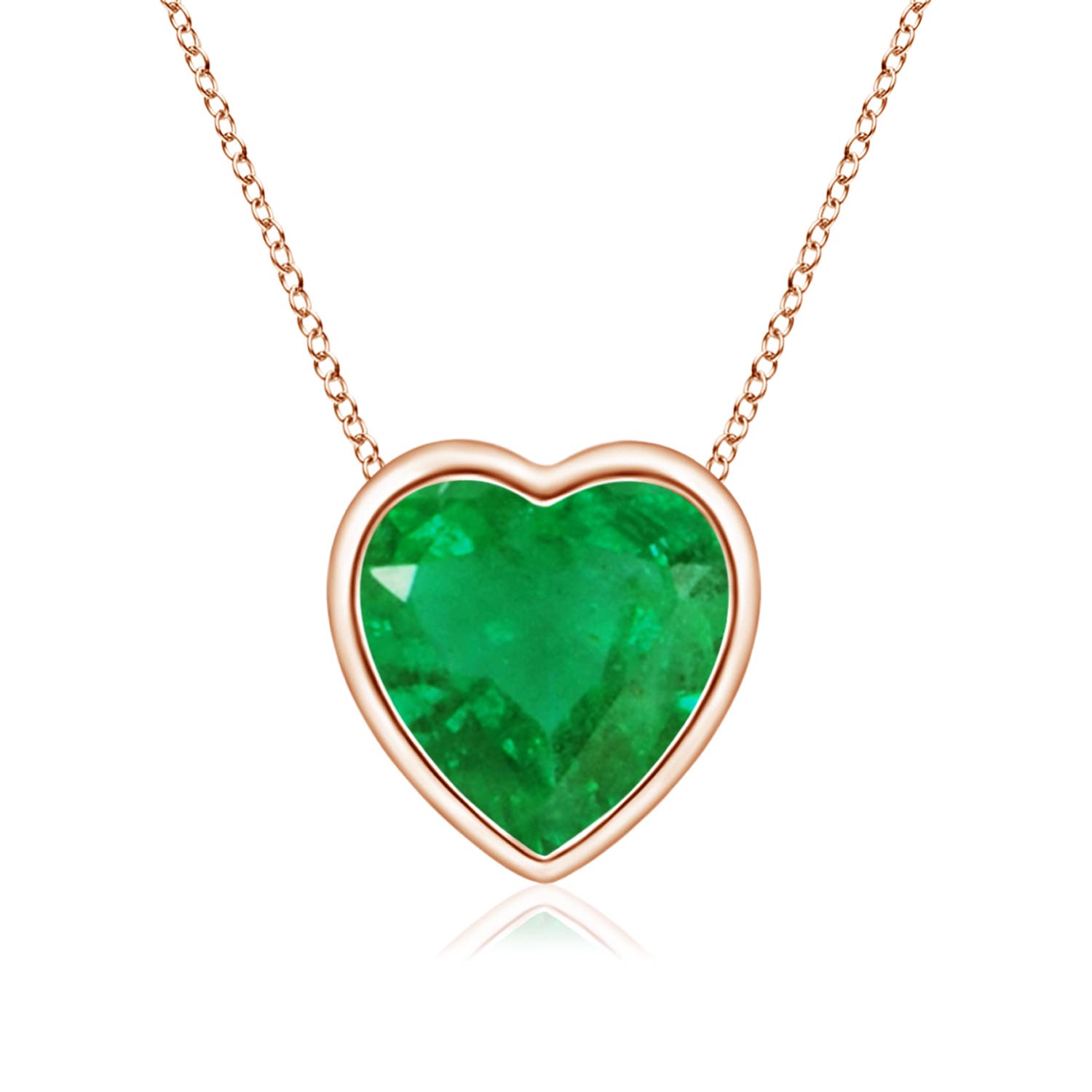 AA - Emerald / 0.6 CT / 14 KT Rose Gold