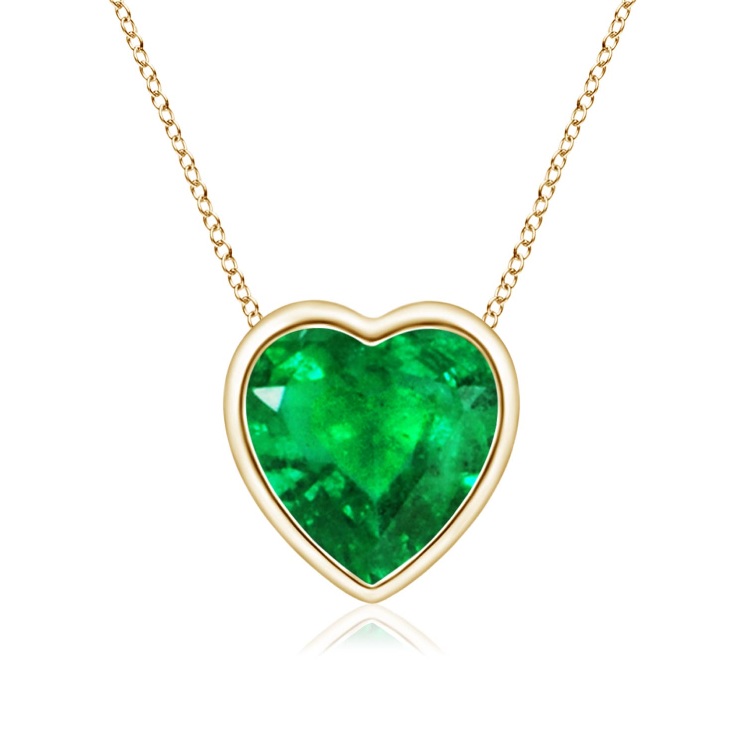 AAA - Emerald / 0.6 CT / 14 KT Yellow Gold
