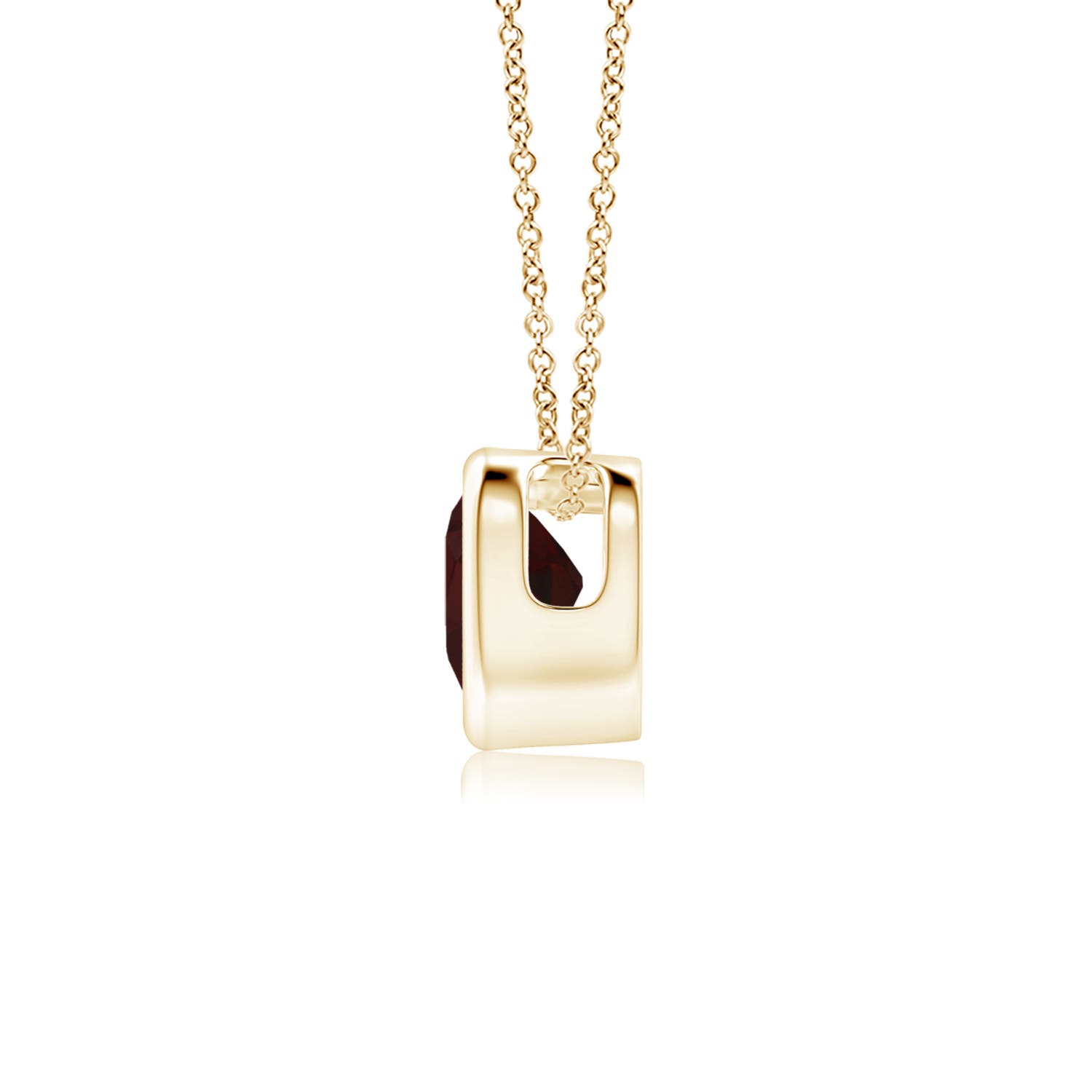 A - Garnet / 0.25 CT / 14 KT Yellow Gold