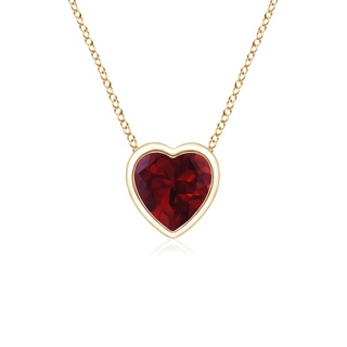 Heart AA Garnet