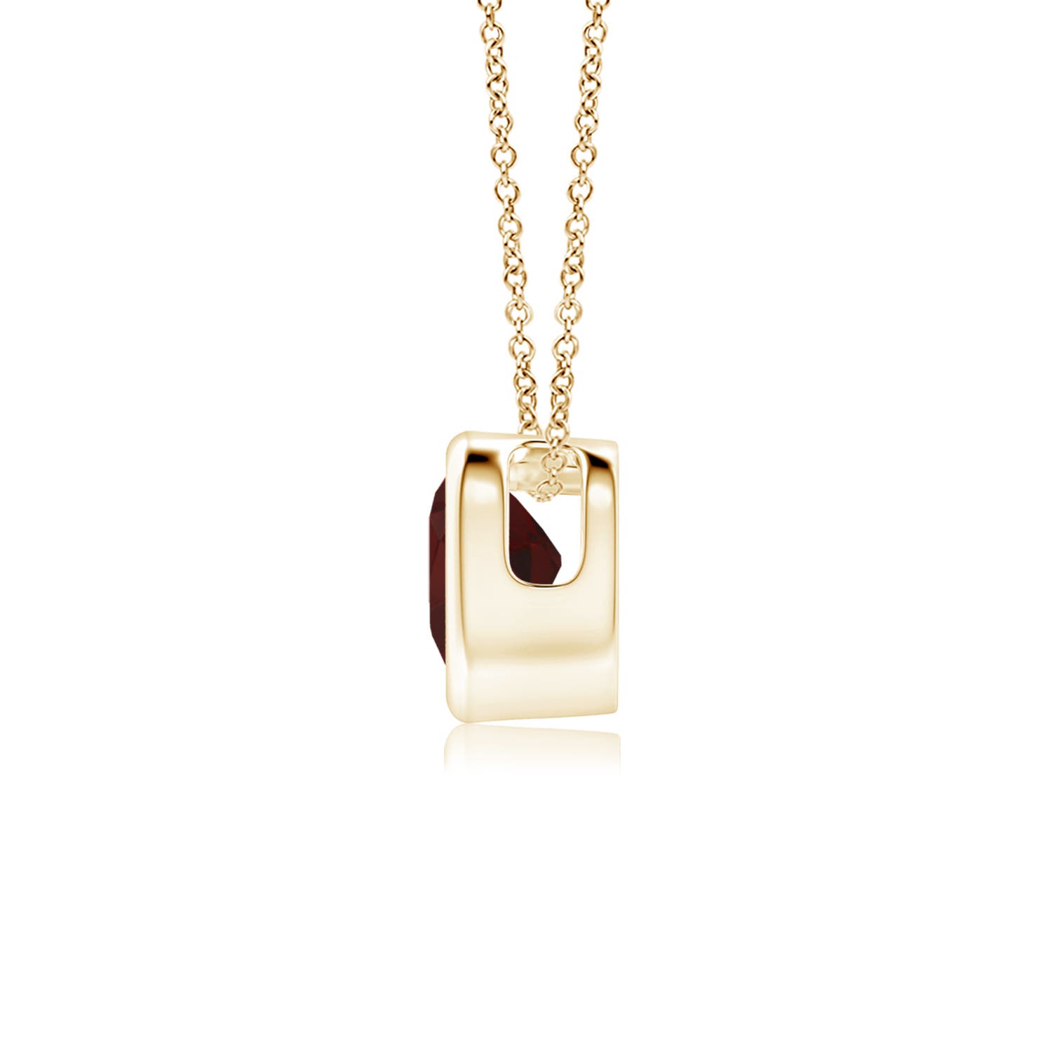 AA - Garnet / 0.25 CT / 14 KT Yellow Gold