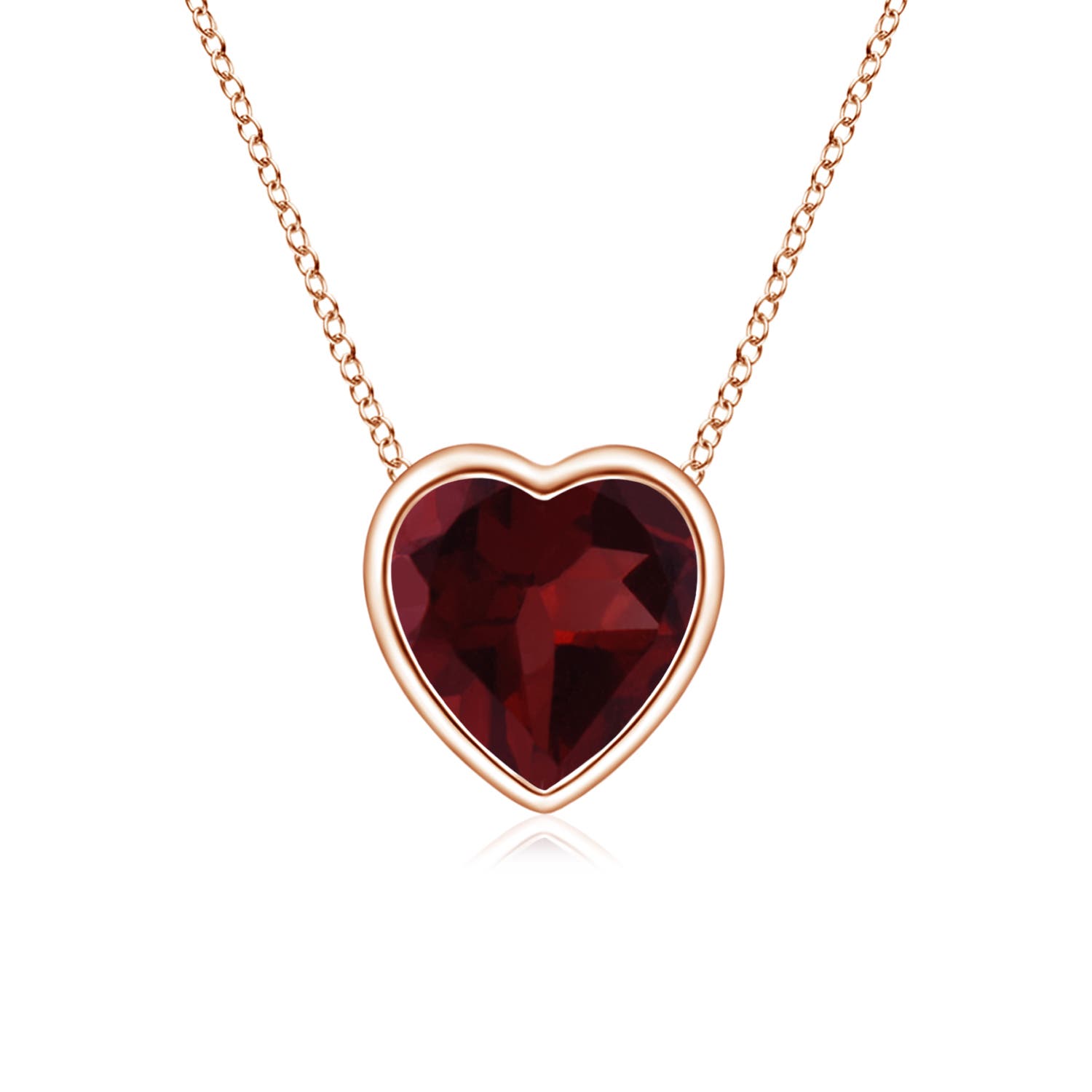 A - Garnet / 0.45 CT / 14 KT Rose Gold