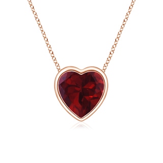 Heart AA Garnet