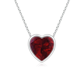 Heart AA Garnet