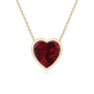 Heart AA Garnet