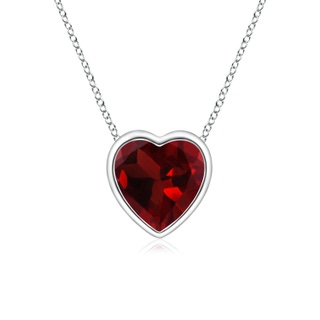 Heart AAA Garnet