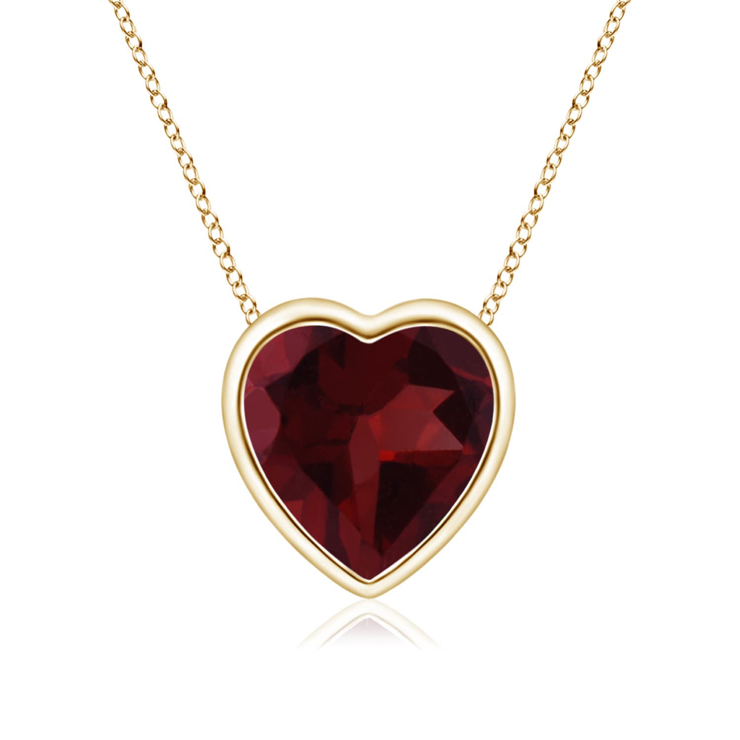 A - Garnet / 0.9 CT / 14 KT Yellow Gold