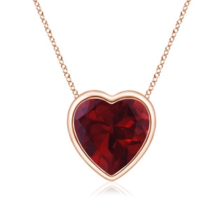 Heart AA Garnet