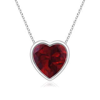 Heart AA Garnet