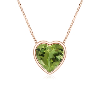 Heart AA Peridot