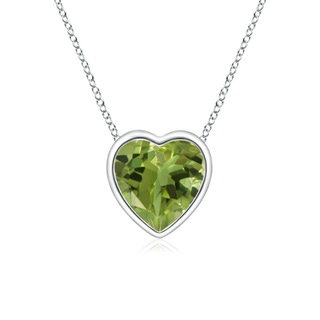 Heart AA Peridot