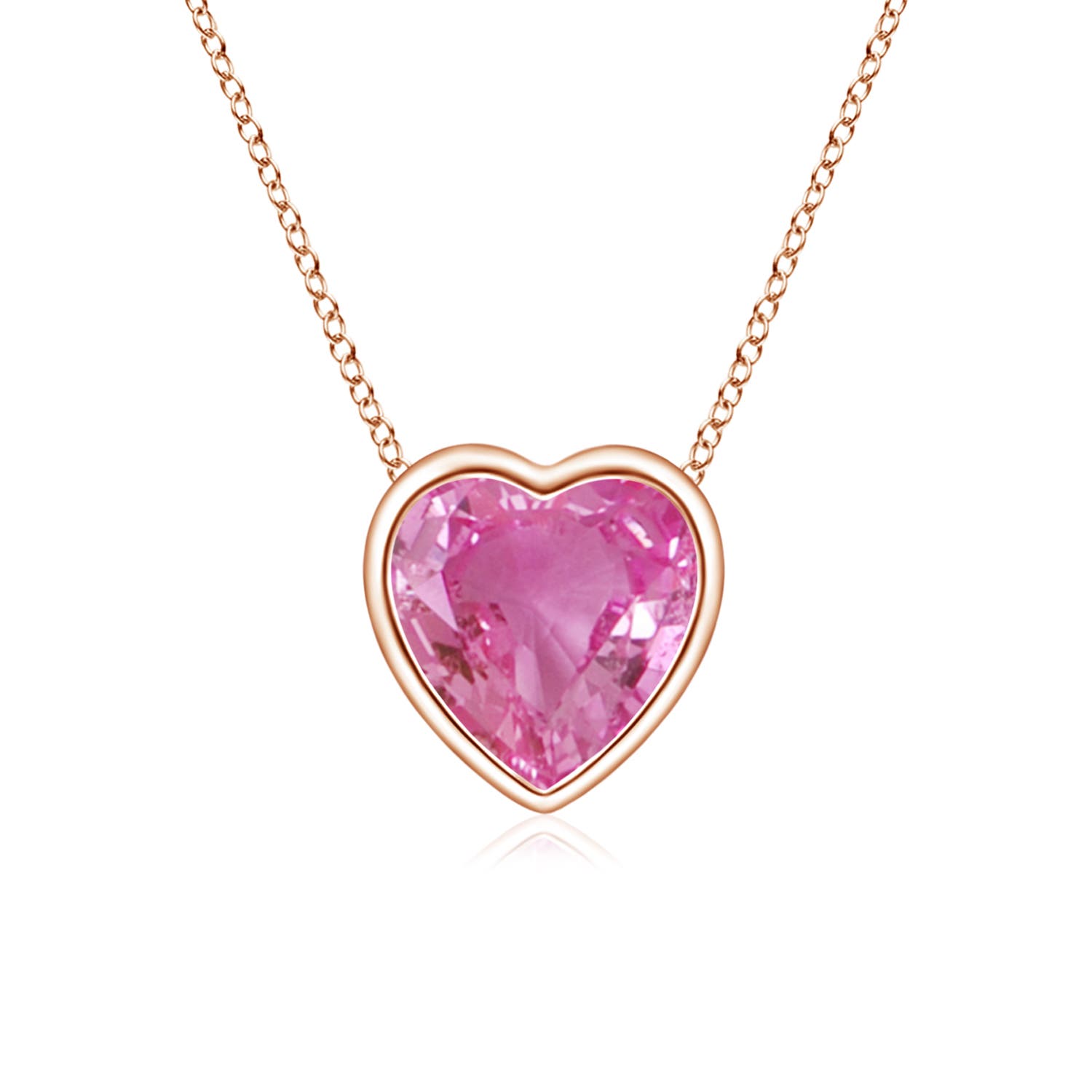 AAA - Pink Sapphire / 0.55 CT / 14 KT Rose Gold