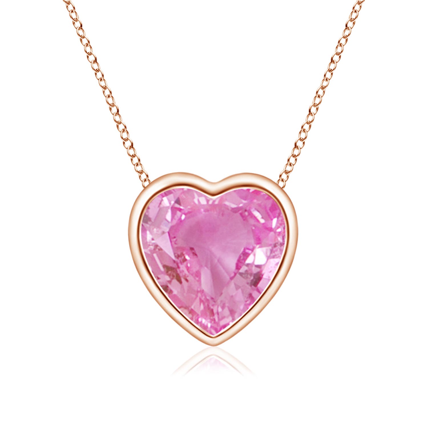 AA - Pink Sapphire / 0.8 CT / 14 KT Rose Gold