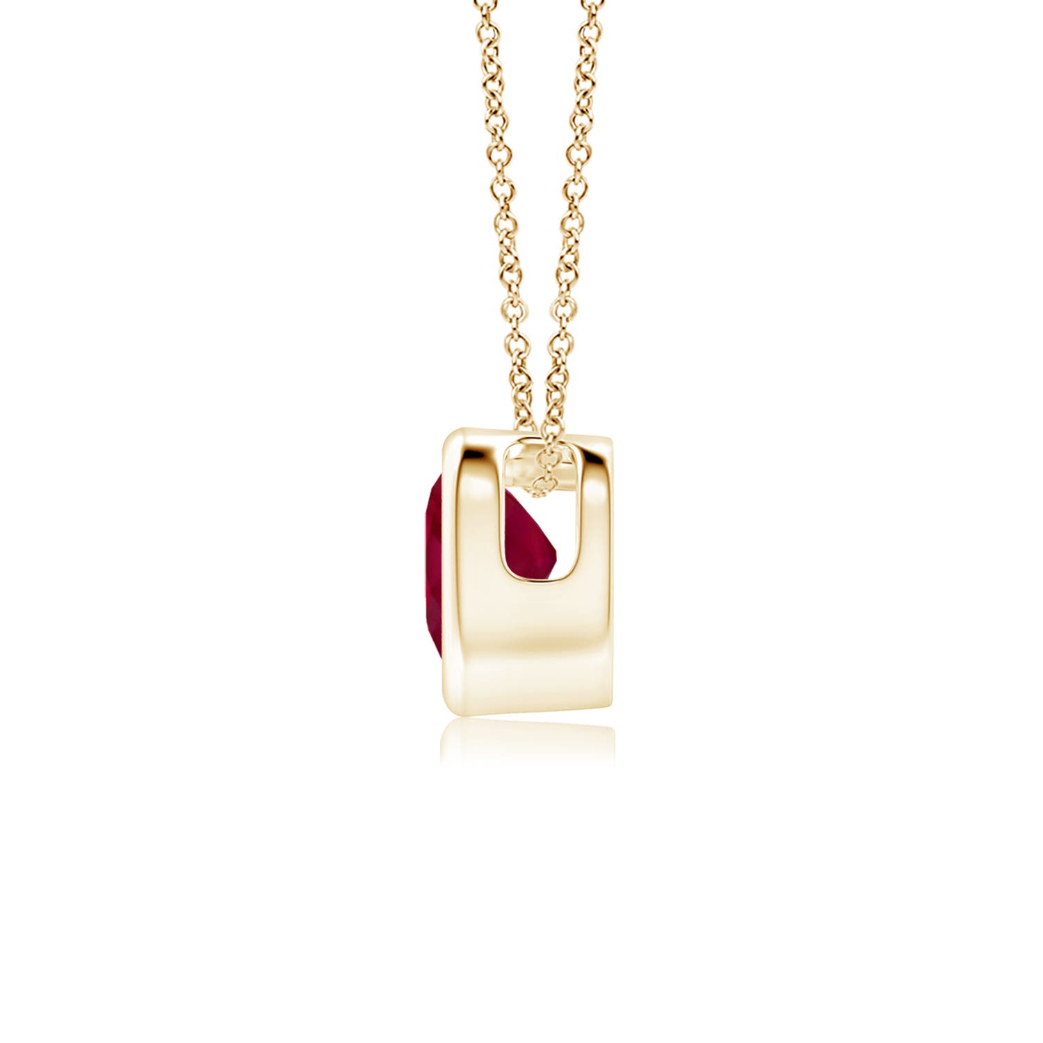 A - Ruby / 0.3 CT / 14 KT Yellow Gold