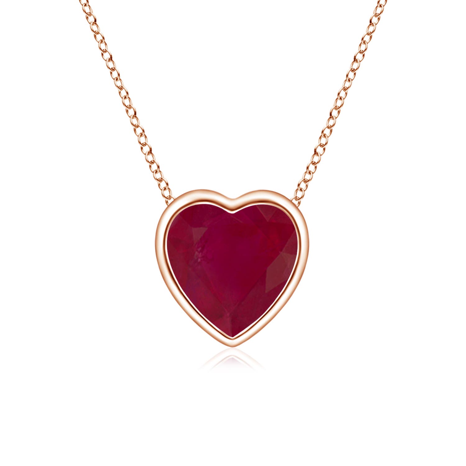 A - Ruby / 0.55 CT / 14 KT Rose Gold