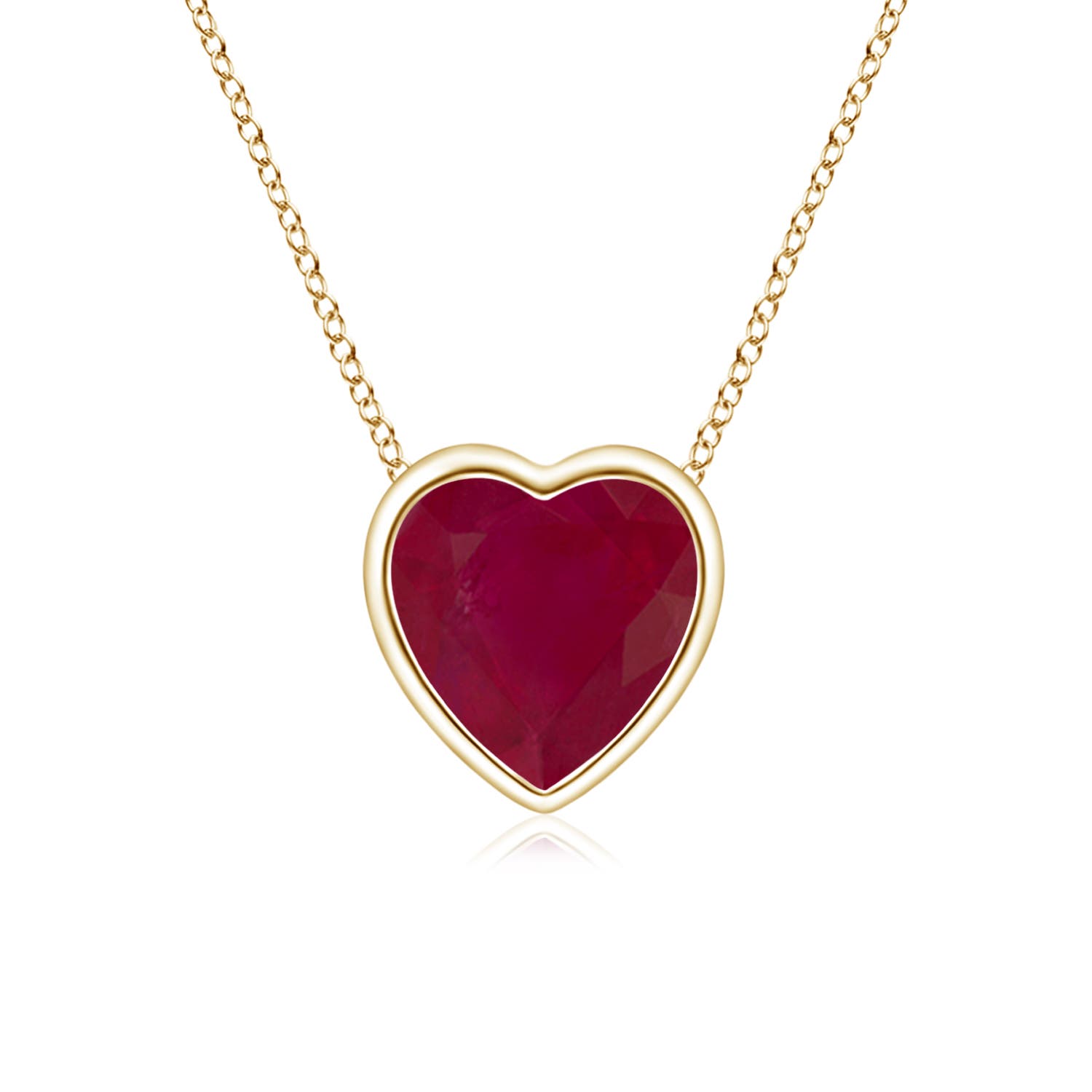 A - Ruby / 0.55 CT / 14 KT Yellow Gold