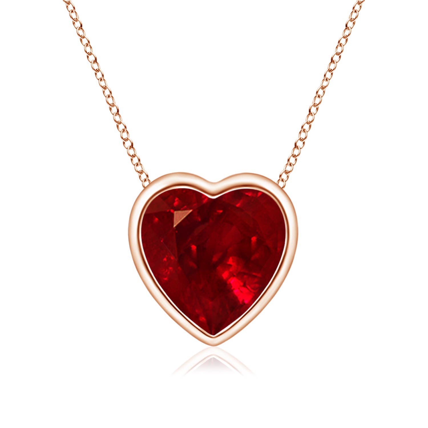 AAAA - Ruby / 0.8 CT / 14 KT Rose Gold